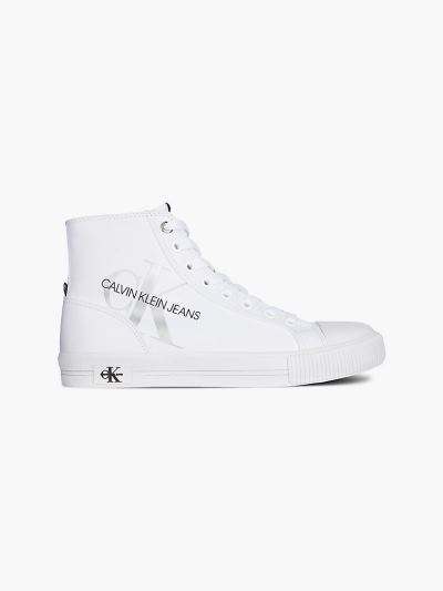 Calvin Klein Cipők HU637916 | Calvin Klein High-Top Női Sportcipő Világos Fehér